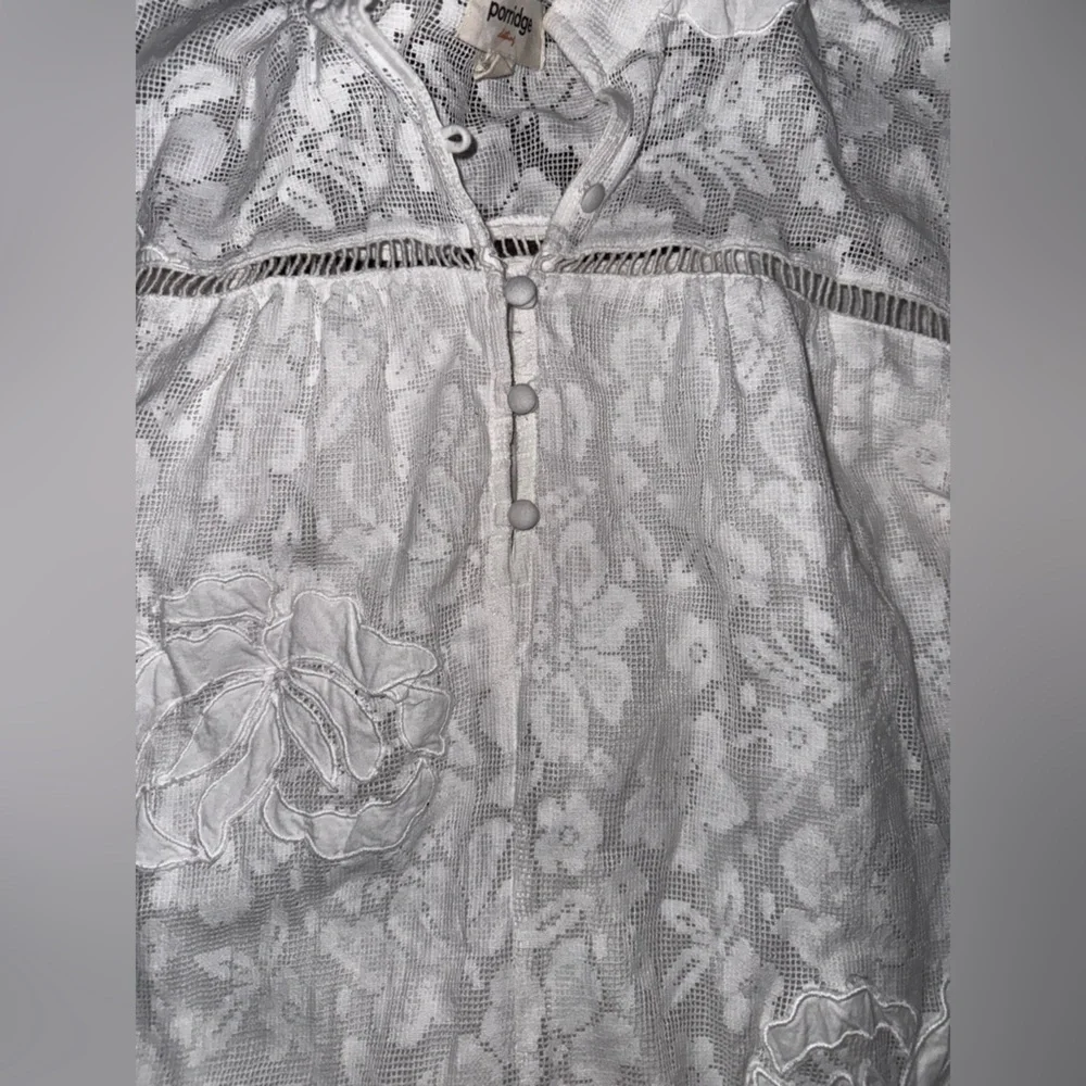 Anthropologie Porridge Tiered Lace Tunic Dress - Picture 10 of 14